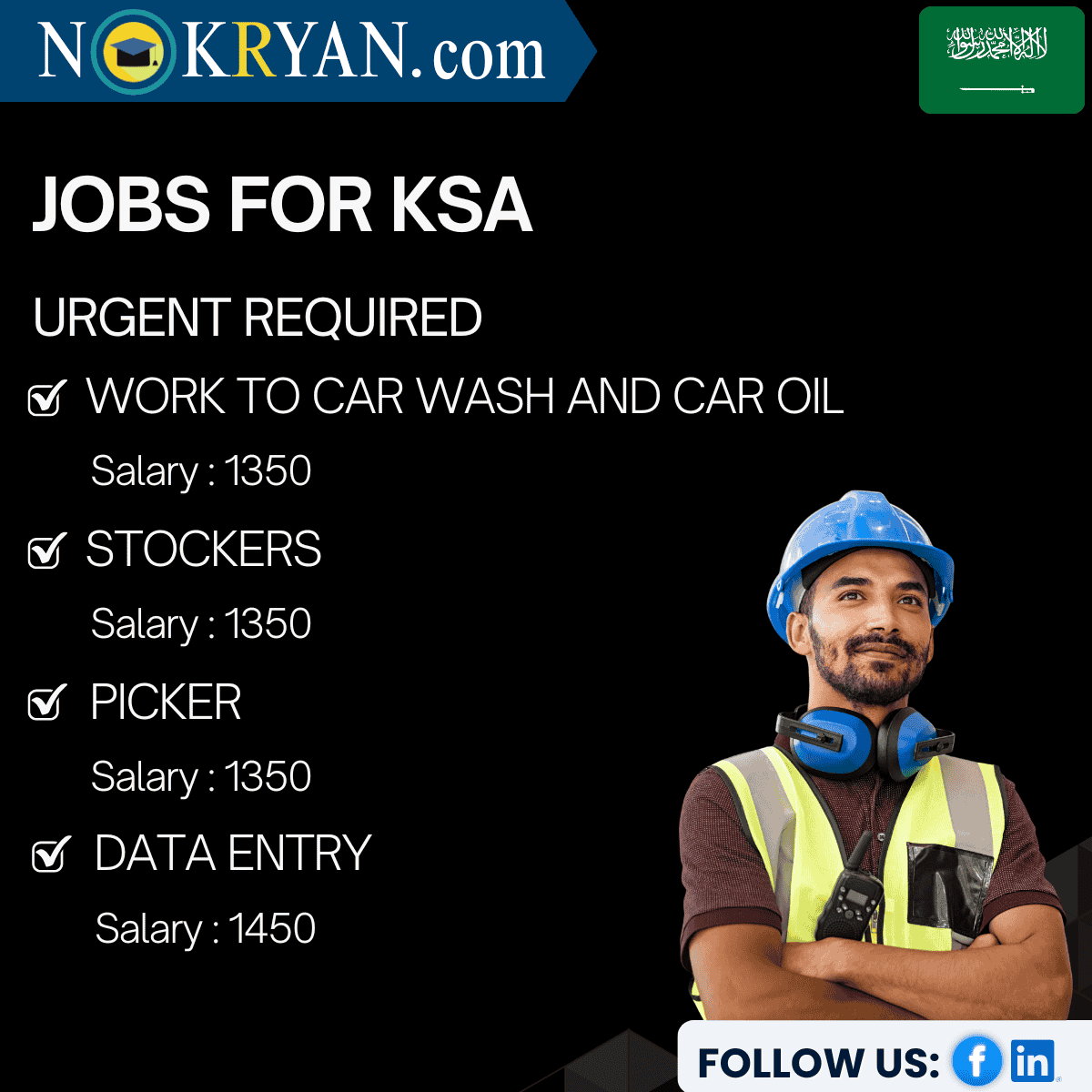 Saudi Arabia Jobs 2025 – Apply for Verified Overseas Vacancies